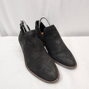 Lucky Brand Women's 7.5 Fenley Ankle Bootie Black Suede Boho